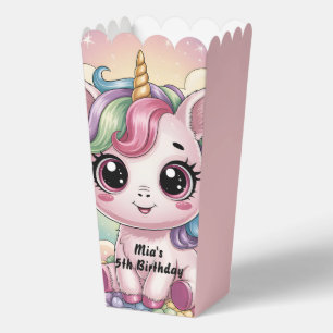 Magical Rainbow Cute Baby Unicorn Girls Birthday Favour Box