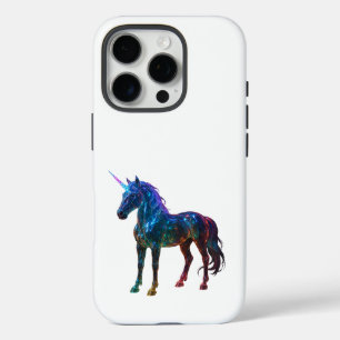 Magical Rainbow Glass Unicorn iPhone 16 Pro Case