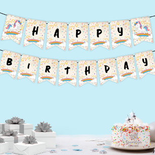 Magical Rainbow Unicorn Birthday Bunting