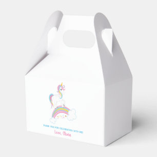 Magical Rainbow Unicorn Birthday Favour Box