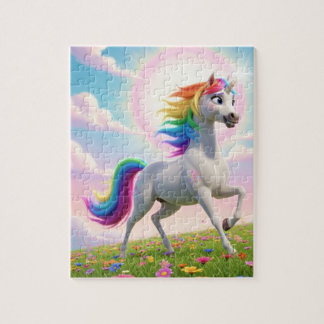 Magical Rainbow Unicorn Jigsaw Puzzle (Vertical)