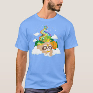 Magical Rainbow Unicorn Lover Lazy Animal Cute Slo T-Shirt