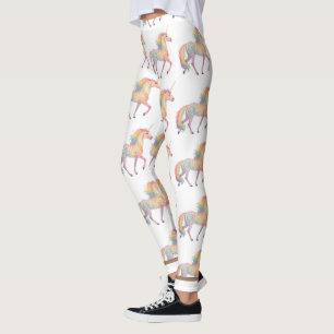 Magical Rainbow Unicorn Personalised Leggings