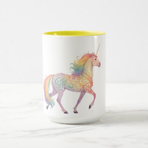 Magical Rainbow Unicorn Personalised Mug