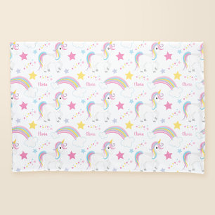 Magical Rainbow Unicorn Personalised Pillowcase