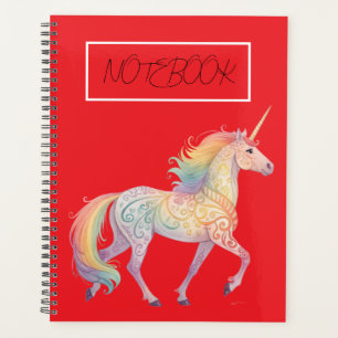 Magical Rainbow Unicorn Personalised Planner