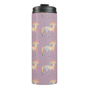 Magical Rainbow Unicorn  Personalised  Thermal Tumbler