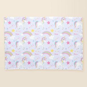 Magical Rainbow Unicorn Purple Personalized Pillowcase