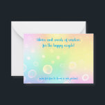 Magical Rainbow Wedding Advice Card<br><div class="desc">Advice cards for your guests! They can write you some advice for your marriage, and you can keep those memories for years to come! Please be sure to check out the rest of the Magical Rainbow Wedding collection by Kelsey Lovelle! Matching invitations, decor, napkins, and more, all ready-designed to make...</div>