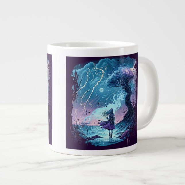 Magical Rainstorm Jumbo Mug  (Front Right)