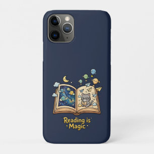 Magical Reading Adventure - Kawaii Bookish Design iPhone 11 Pro Case