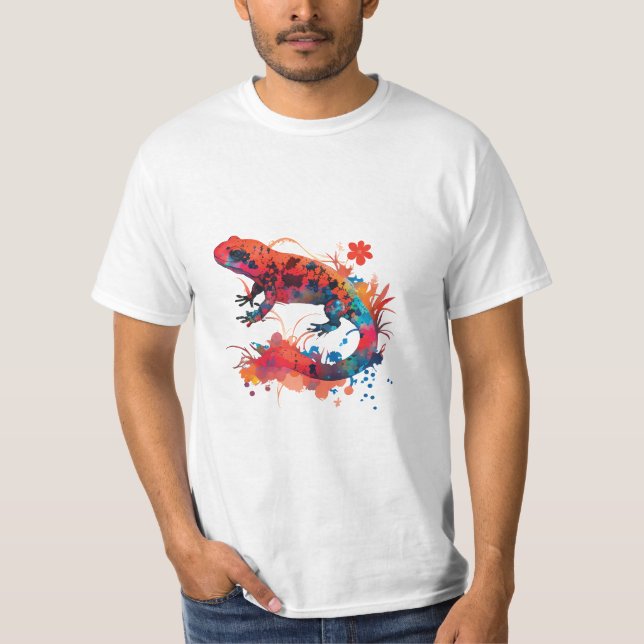 Magical Red Salamander T-Shirt (Front)