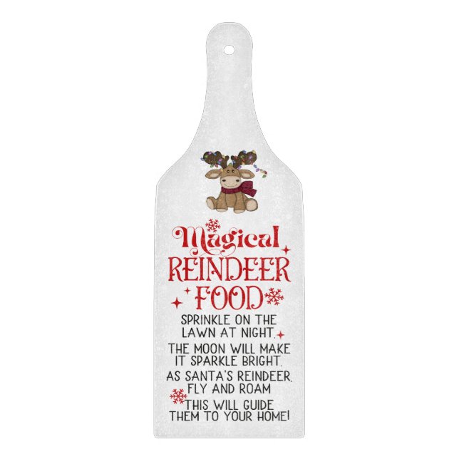 Magical Reindeer Food Cutting Board (Front)