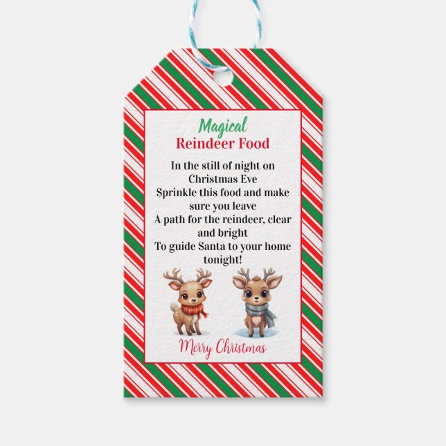 Magical Reindeer Food Gift Tags (Front)