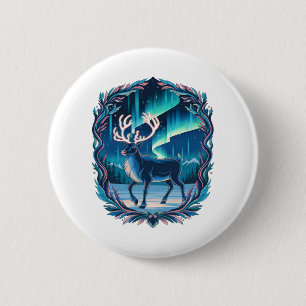 Magical Reindeer Glow 6 Cm Round Badge