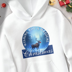 Magical Reindeer Snowy Forest Christmas Gift Art