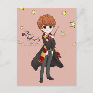 Magical Ron Weasley Watercolor Invitation Postcard