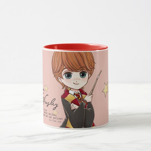 Magical Ron Weasley Watercolor Mug (Center)
