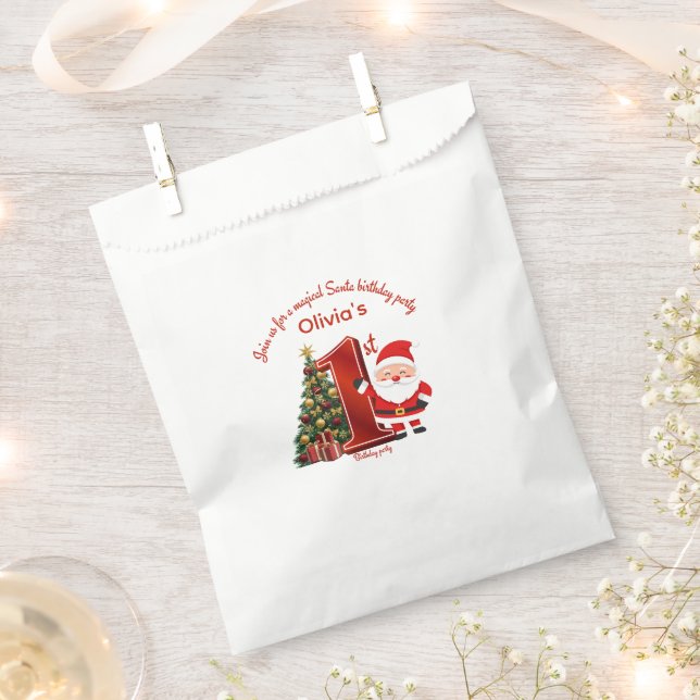 Magical Santa Birthday Design for Kids Favour Bags (Clipped)