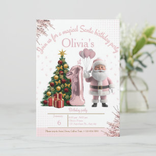 Magical Santa Birthday Invitation – 1st Birthday