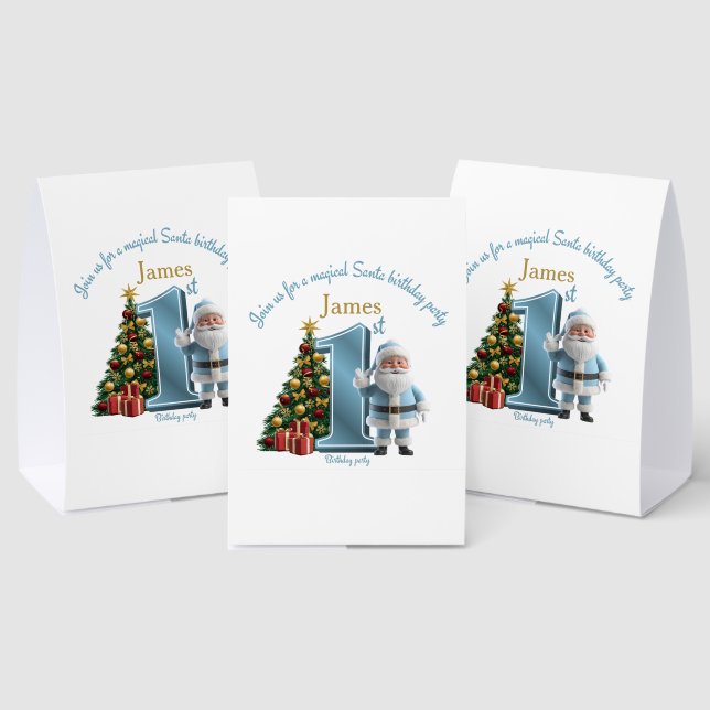 Magical Santa Birthday Invitation – 1st Birthday (Insitu(Multi))