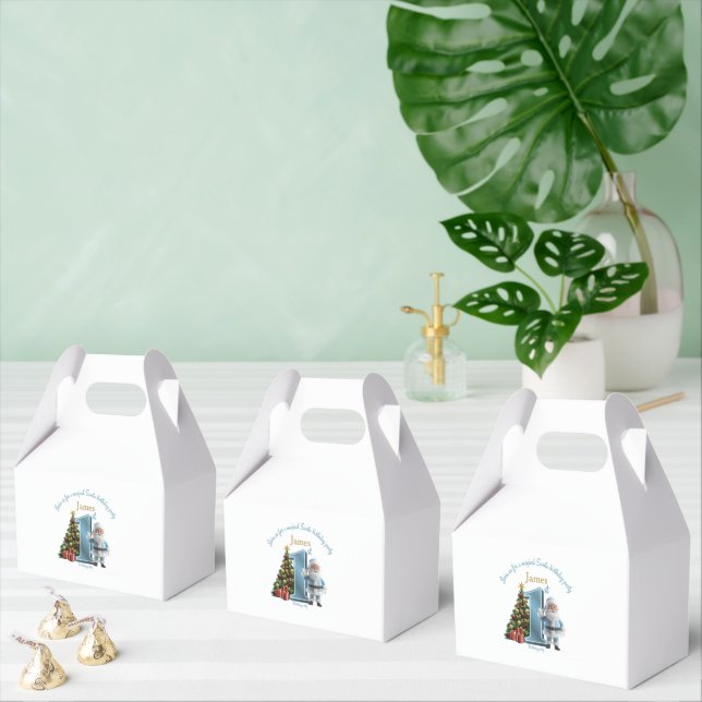 Magical Santa Birthday Invitation – 1st Birthday Favour Box (Multiple)