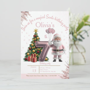 Magical Santa Birthday Invitation – 7th Birthday