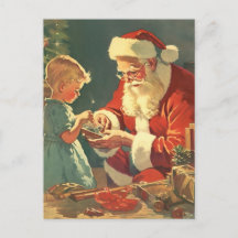 Magical Santa by the Christmas Tree