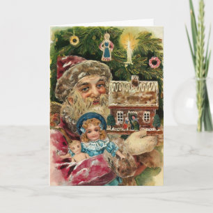Magical  Santa Holiday Card