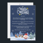 Magical Santa Letter Card<br><div class="desc">Delight the young ones this holiday season with a personalised Santa letter Christmas card! Featuring a cheerful design with Santa and his reindeer, this card is perfect for boys on the nice list. Add a touch of magic and excitement with a special message from Santa himself. A heartfelt keepsake capturing...</div>