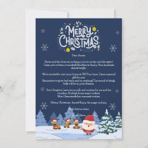 Magical Santa Letter Card