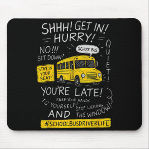 Magical School Bus Driver Last Day Of School Bus D Mouse Mat
