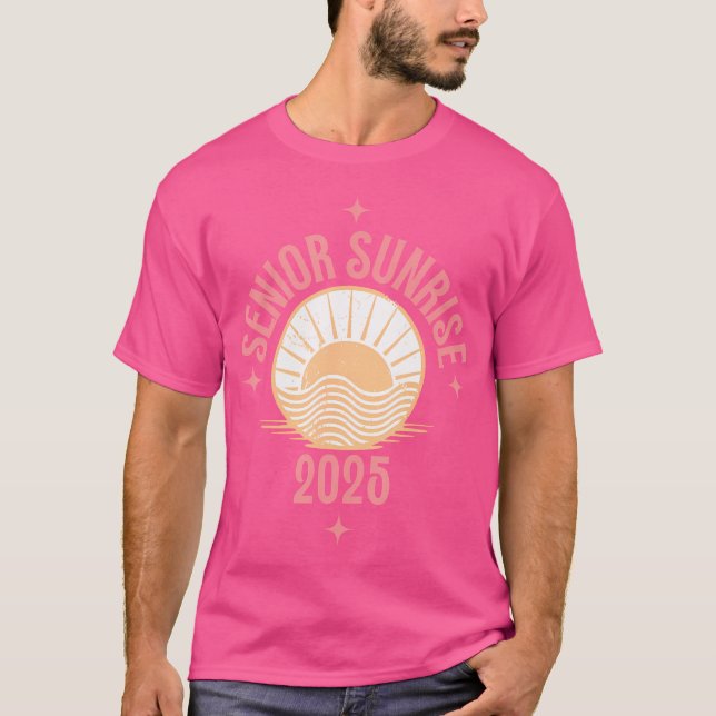 Magical Senior Sunrise 2025 High School 12Th Twelf T-Shirt (Front)