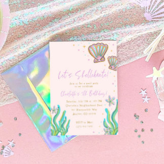 Magical Shell-e-bration Birthday Party Invitation