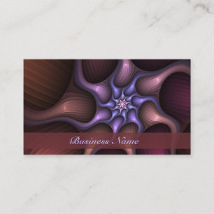 Magical Shiny Abstract Colourful Fractal Own Name Business Card