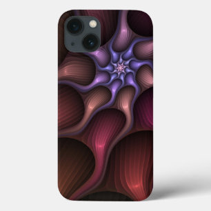 Magical Shiny Abstract Striped Colourful Fractal iPhone 13 Case