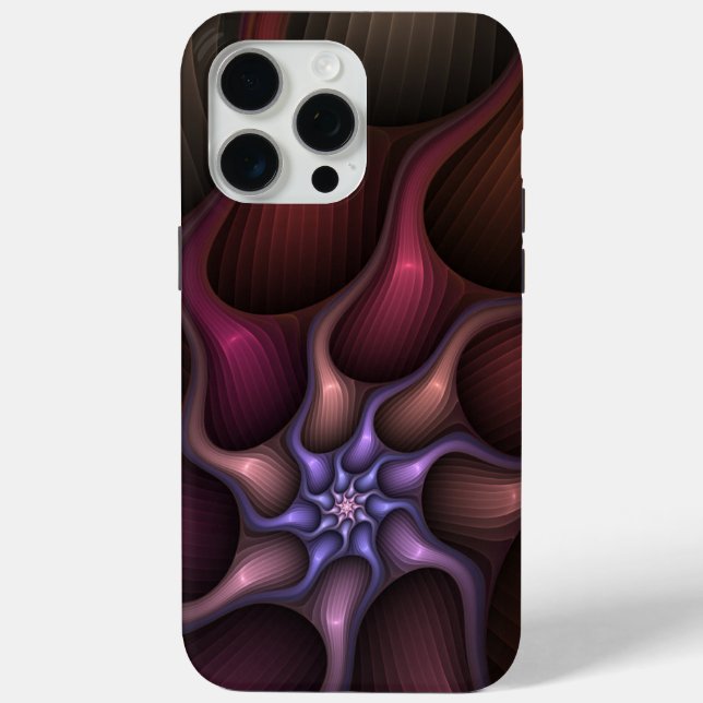 Magical Shiny Abstract Striped Colourful Fractal Case-Mate iPhone Case (Back)