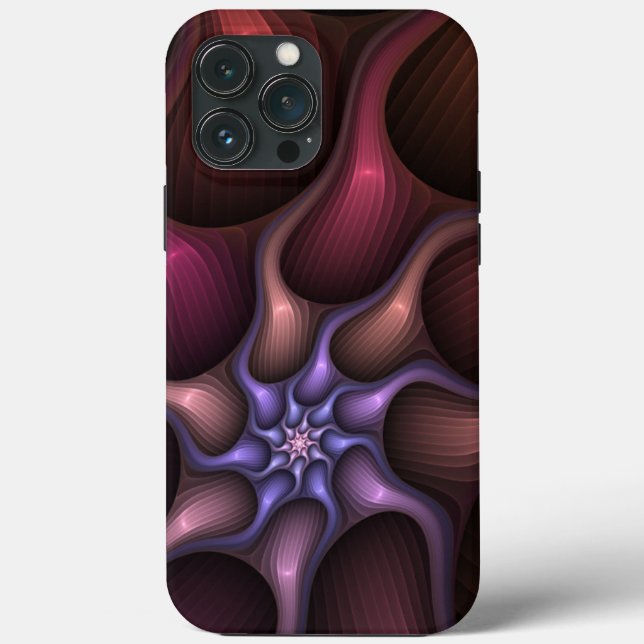 Magical Shiny Abstract Striped Colourful Fractal Case-Mate iPhone Case (Back)