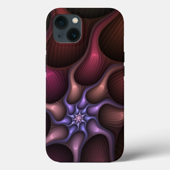 Magical Shiny Abstract Striped Colourful Fractal Case-Mate iPhone Case (Back)