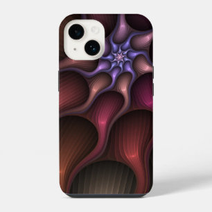 Magical Shiny Abstract Striped Colourful Fractal iPhone 14 Case