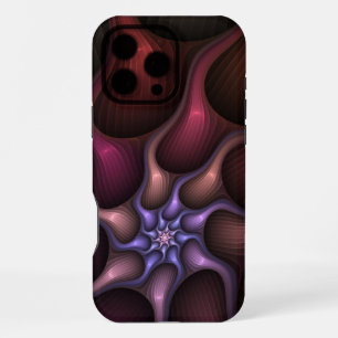 Magical Shiny Abstract Striped Colourful Fractal iPhone 16 Pro Max Case