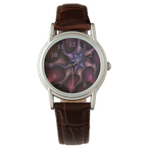 Magical Shiny Abstract Striped Colourful Fractal Watch