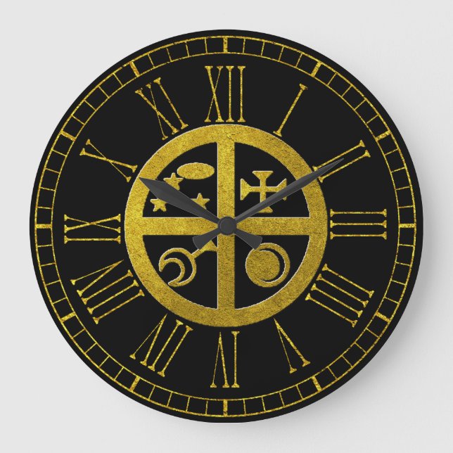 Magical Sigil New Home Protection Large Clock (Front)