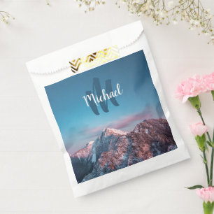 Magical sky monogram mountain Storžič Slovenia Favour Bags