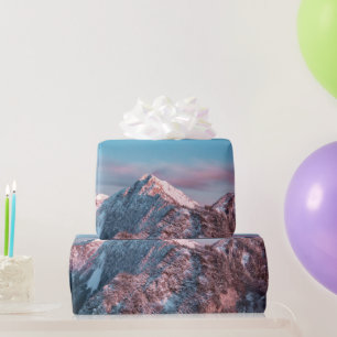 Magical sky monogram mountain Storžič Slovenia Wrapping Paper