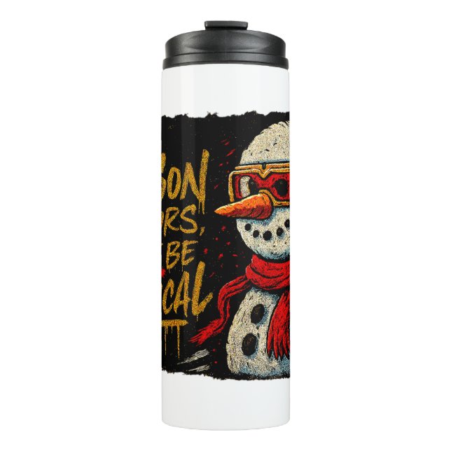 Magical Snow-Bro Thermal Tumbler Funky Christmas  (Front)