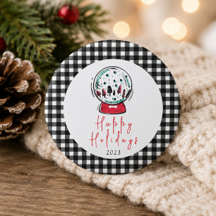 Magical Snow Globe Christmas Party 3 Cm Round Badge