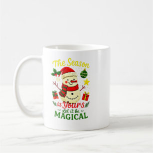 Magical Snowman Classic Christmas Cozy Winter Vibe Coffee Mug