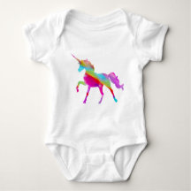 Magical sparkly rainbow prancing unicorn