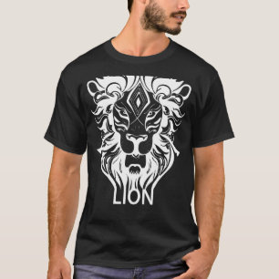 Magical Spiritual Lion Sacred Geometry Pyramid Leo T-Shirt